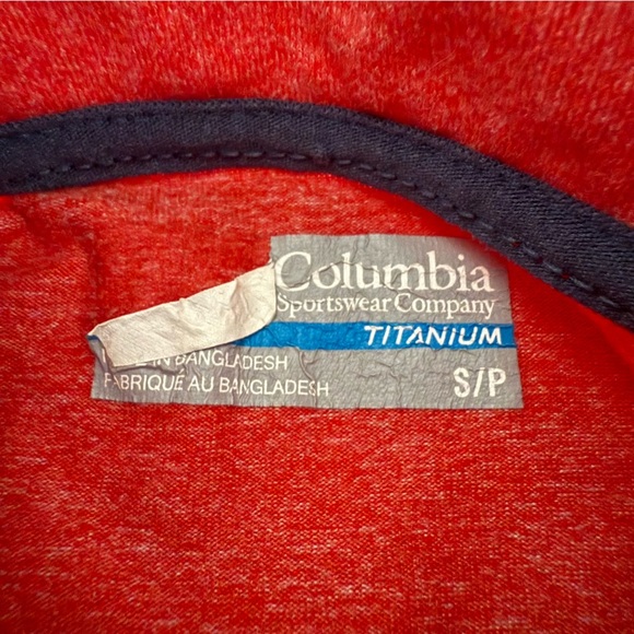 Columbia Diamond Peak 1/2 Zip Long Sleeve Sweater for Men in Red Heather Size S - Picture 10 of 15
